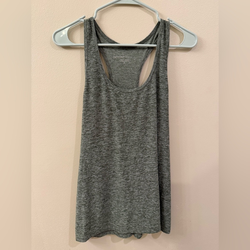 Beyond Yoga Charcoal Heather Racerback Tank